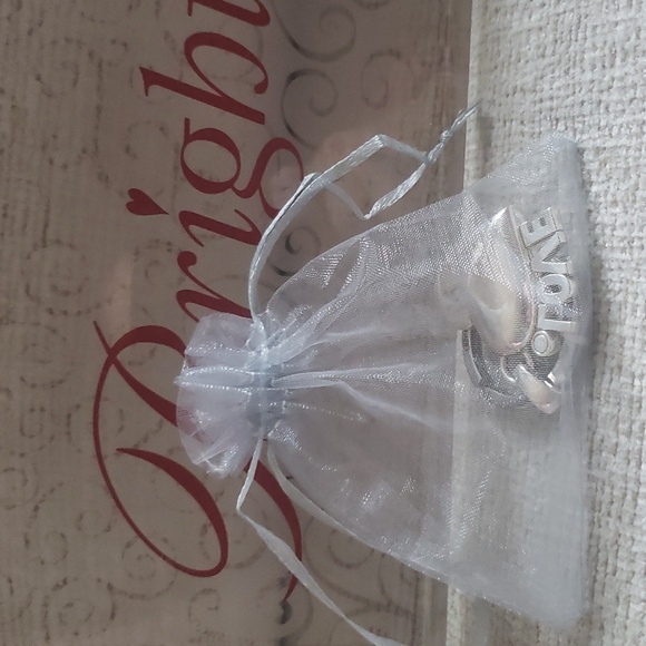 Brighton My Love key fob silver NWT $42 - Picture 7 of 7